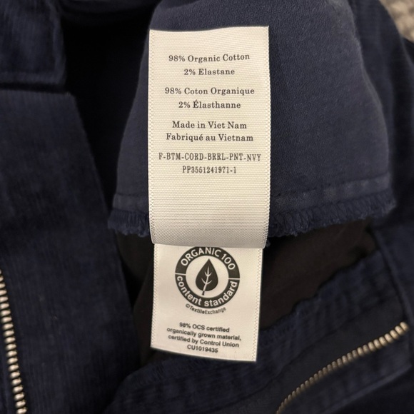 Everlane - The Utility Barrel Pant - Navy Corduroy - Size 6 - Picture 8 of 15